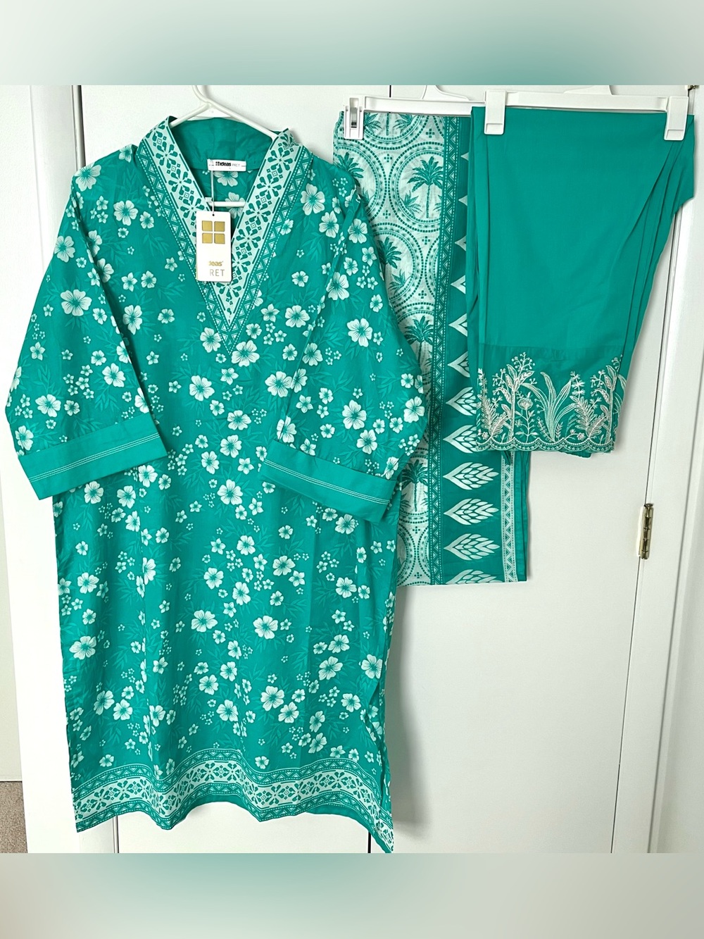 NEW Readymade Floral Lawn Shalwar Kameez